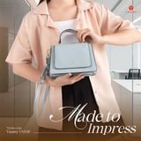  Hộp quà tặng túi đeo chéo nữ Yuumy YN128 Màu Kem 