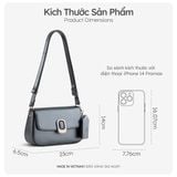  Hộp quà tặng túi đeo chéo nữ Yuumy YN312 Màu Đen Ngọc trai 