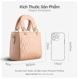  Hộp quà tặng túi xách nữ Yuumy YTX24 Màu Hồng ngọc trai 