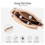  Hộp quà tặng túi đeo chéo nữ Yuumy YN280 Màu Hồng dâu 