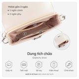  Hộp quà tặng túi đeo chéo nữ Yuumy YN316 Màu Đen Ngọc trai 