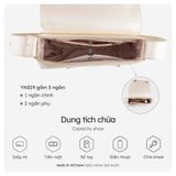  Hộp quà tặng túi đeo chéo nữ Yuumy YN319 Màu Đen ngọc trai 