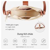  Hộp quà tặng túi đeo vai nữ Yuumy YN320 Màu Bạc 
