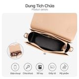  Hộp quà tặng túi đeo chéo nữ Yuumy YN302 Màu Kem 