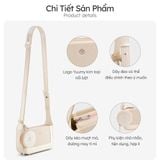  Hộp quà tặng túi đeo chéo nữ Yuumy YN346 Màu Trắng Ngọc trai 
