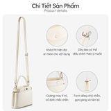  Hộp quà tặng túi đeo chéo nữ Yuumy YN336 Màu Trắng ngọc trai 
