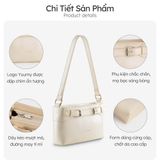  Hộp quà tặng túi đeo vai nữ Yuumy YN333 Màu Trắng ngọc trai 