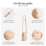  Hộp quà tặng túi đeo chéo nữ Yuumy YN259 Màu Hồng Dâu 