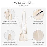  Hộp quà tặng túi đeo chéo nữ Yuumy YN286 Màu Đen Ngọc trai 