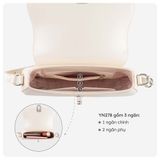  Hộp quà tặng túi đeo chéo nữ Yuumy YN278 Màu Trắng ngọc trai 