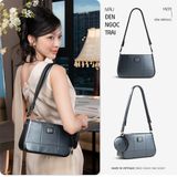  Hộp quà tặng túi đeo chéo nữ Yuumy YN311 Màu Đen ngọc trai 