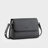  Túi Trita (Thời trang nữ khóa nam châm basic size 22 - Túi đeo chéo da RHN155D) màu đen 