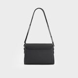  Túi Trita (Thời trang nữ khóa nam châm basic size 22 - Túi đeo chéo da RHN155D) màu đen 