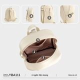  Balo Yuumy (Thời trang nữ basic cỡ lớn - Balo da Seasand YBA111D) màu đen 