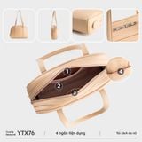  Túi Yuumy (Thời trang nữ dáng vòm bo cong - Túi xách da Seasand YTX76D) màu đen 