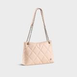  Túi Yuumy (Thời trang nữ chần bông quả trám size 28 - Túi đeo chéo da Seasand YN280HA) màu hồng dâu 