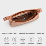  Túi Trita (Thời trang nữ phối họa tiết viền chỉ size 21 - Túi đeo vai da RHN256B) màu bò 