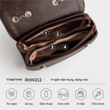  Túi Trita (Thời trang nữ kèm dây phối xích size 24 - Túi đeo chéo da RHN212D) màu đen 
