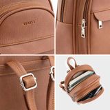  Balo Trita (Thời trang nữ đa ngăn tiện dụng cỡ trung - Balo da RBA51N) màu nâu 