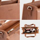  Túi Trita (Thời trang nữ kiểu dáng đơn giản cỡ trung - Túi xách da RTX45B) màu bò 