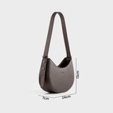  Túi Trita (Thời trang nữ dáng bán nguyệt size 24 - Túi đeo vai da RHN156N) màu nâu 