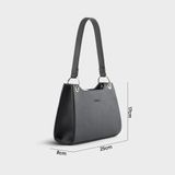  Túi Trita (Thời trang nữ quai ngắn phong cách - Túi đeo vai da RHN223D) màu đen 