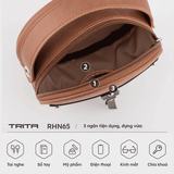  Túi đeo chéo nữ Trita (Dáng tròn thanh lịch RHN65B) màu bò 