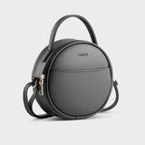  Túi Trita (Thời trang nữ dáng tròn - Túi đeo chéo da RHN261D) màu đen 