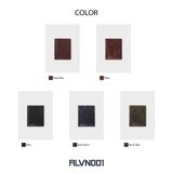  Ví nam da bò Trita (Thời trang nam gấp 2 tiện dụng - Ví da RVN001ND) màu nâu đen 