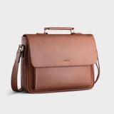  Túi Trita (Thời trang nam phối quai trên - Túi đeo chéo da RTN8BD) màu bò đậm 