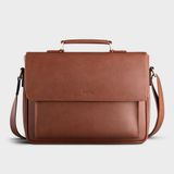  Túi Trita (Thời trang nam phối quai trên - Túi đeo chéo da RTN8BD) màu bò đậm 