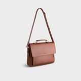  Túi Trita (Thời trang nam phối quai trên - Túi đeo chéo da RTN8BD) màu bò đậm 