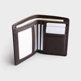  Ví nam da bò Trita (Thời trang nam dáng đứng - Ví da RVN20N) màu nâu 