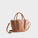  Túi Yuumy (Thời trang nữ thiết kế bo cong mềm mại - Túi đeo chéo da Bergen YN310B) màu bò 