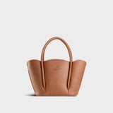  Túi Yuumy (Thời trang nữ thiết kế bo cong mềm mại - Túi đeo chéo da Bergen YN310B) màu bò 