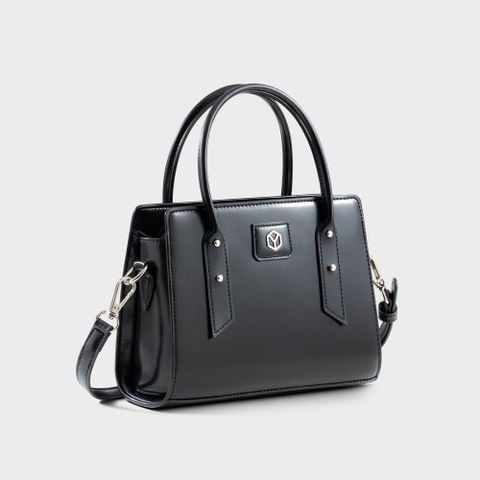 Túi Yuumy (Thời trang nữ thiết kế sang trọng size 21 - Túi xách da Smooth YTX79D) màu đen