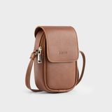  Túi Trita (Thời trang nữ đựng điện thoại - Túi đeo chéo da RHN150B) màu bò 