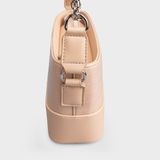  Túi Yuumy (Thời trang nữ đi tiệc size 20 - Túi đeo chéo da Glossy YN183BC) màu bạc 