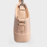  Túi Yuumy (Thời trang nữ đi tiệc size 20 - Túi đeo chéo da Glossy YN183TT) màu trắng ngọc trai 