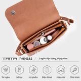  Túi Trita (Thời trang nữ dáng hộp nắp gập bo tròn viền size 23 - Túi đeo chéo da RHN162D) màu đen 