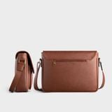  Túi Trita (Thời trang nam phối ngăn đôi - Túi đeo chéo da RTN6BD) màu bò đậm 