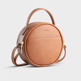  Túi Trita (Thời trang nữ dáng tròn - Túi đeo chéo da RHN261B) màu bò 