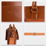  Cặp công sở Trita (Thời trang nam vừa laptop 14 inch - Cặp da TCA16D) màu đen 