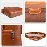  Cặp công sở Trita (Thời trang nam vừa laptop 14 inch - Cặp da TCA16D) màu đen 