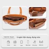  Cặp công sở Trita (Thời trang nam - Cặp da TCA17D) màu đen 