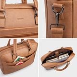  Cặp công sở Trita (Thời trang nam đa năng - Cặp da TCA19N) màu nâu 