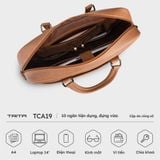  Cặp công sở Trita (Thời trang nam đa năng - Cặp da TCA19D) màu đen 