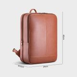  Balo Trita (Thời trang nam công sở - Balo da Liberal RBA5BD) màu bò đậm 