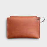  Ví Trita (Thời trang nam nắp gập - Ví móc khóa da liberal RMK1BD) màu bò đậm 