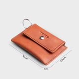  Ví Trita (Thời trang nam nắp gập - Ví móc khóa da liberal RMK1BD) màu bò đậm 